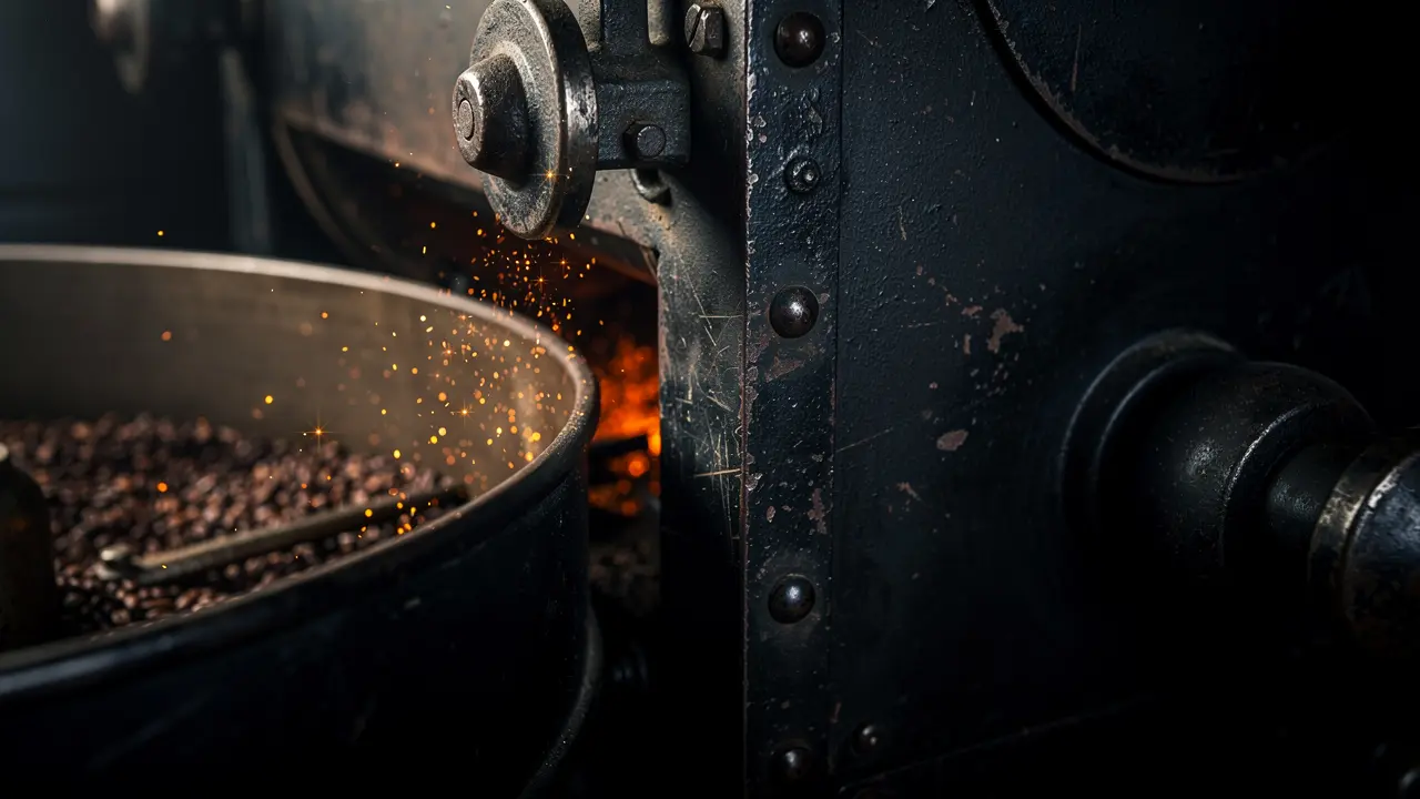 Industrial coffee roastery