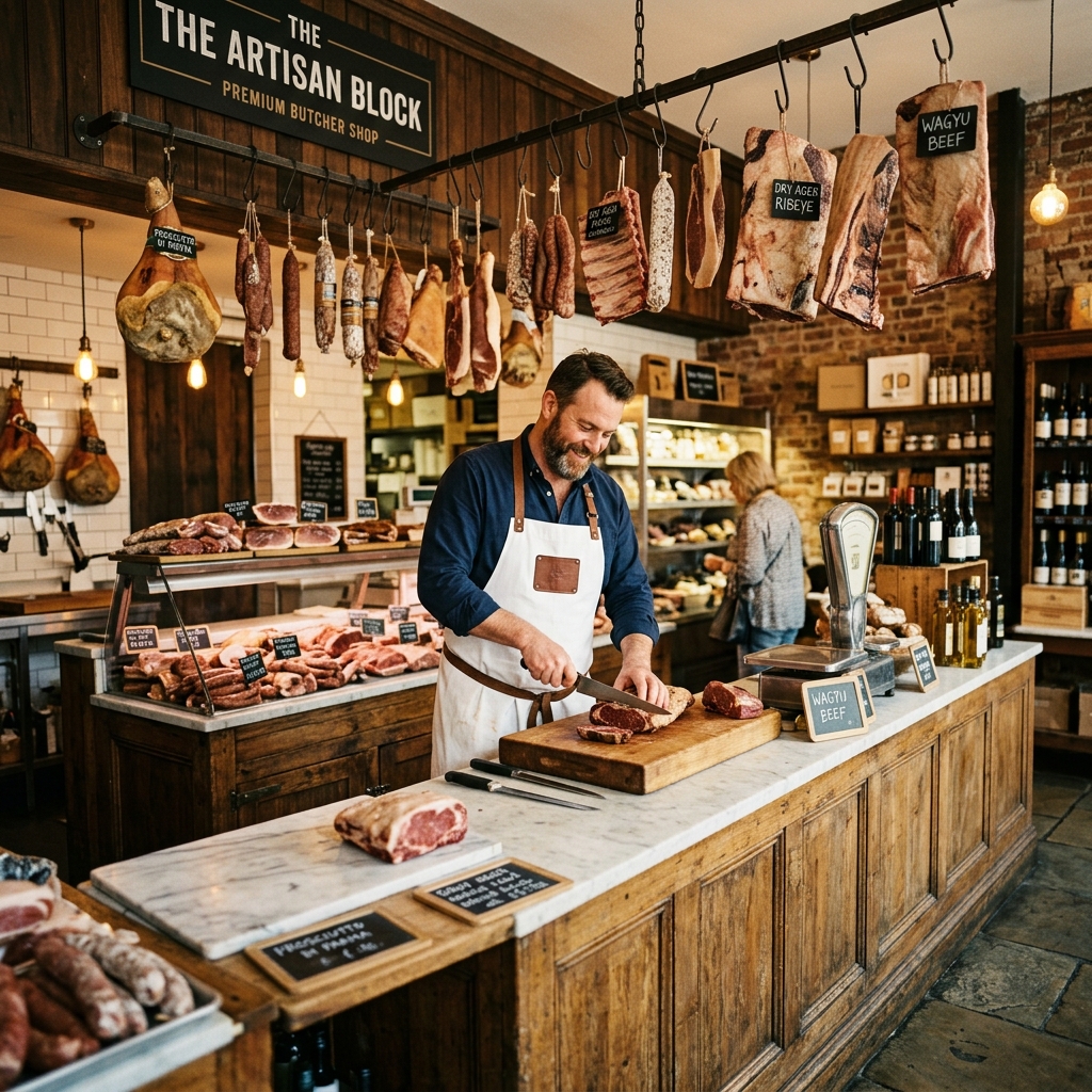 The Artisan Block butcher shop interior
